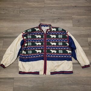 Active Exchange Polar Near Vintage Fleece Windbreaker Size 2X